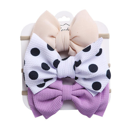 Children's Headdress Bow Hair Tie 3pcs/Set