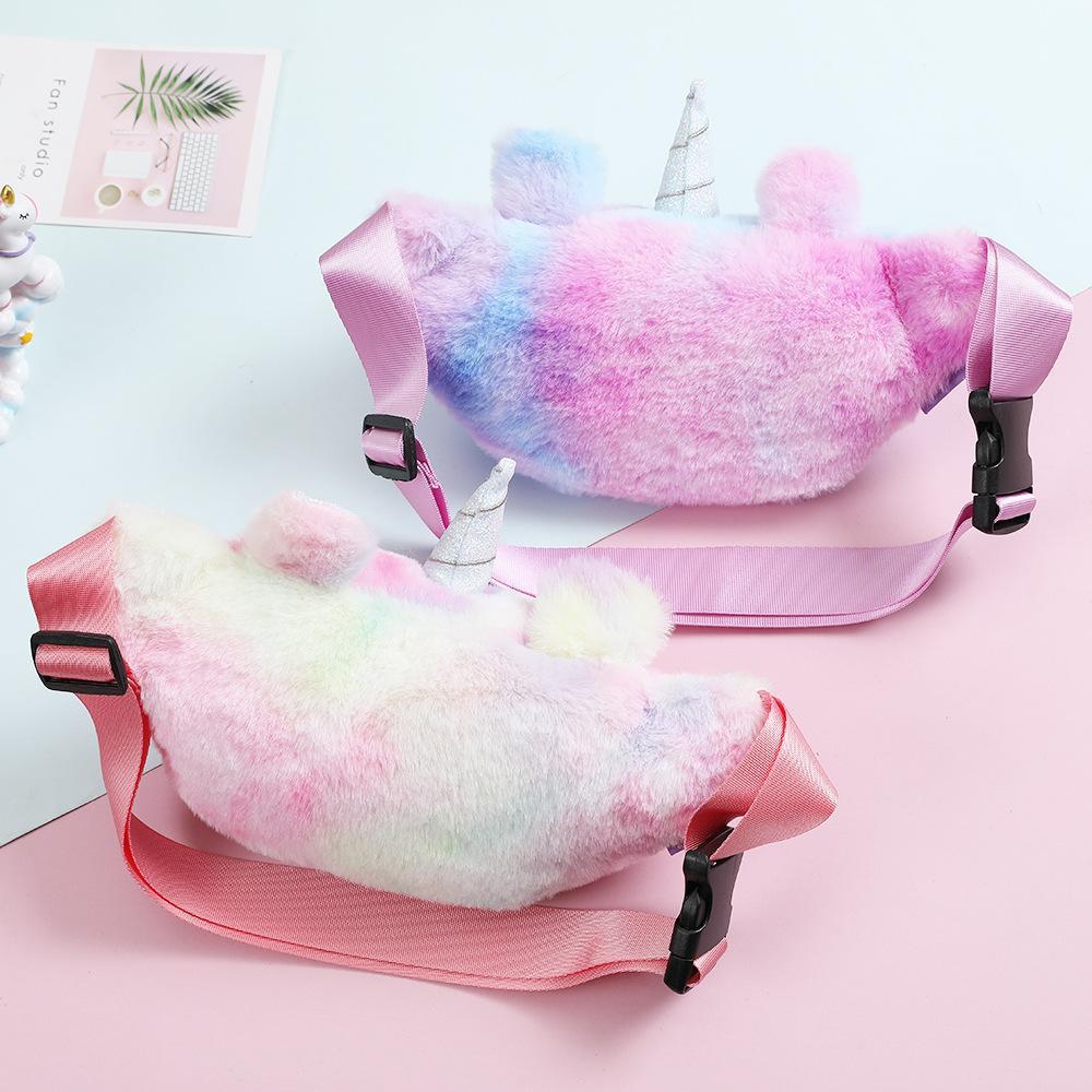 Children's Unicorn  Plush Purse Student Cute Chest Bag