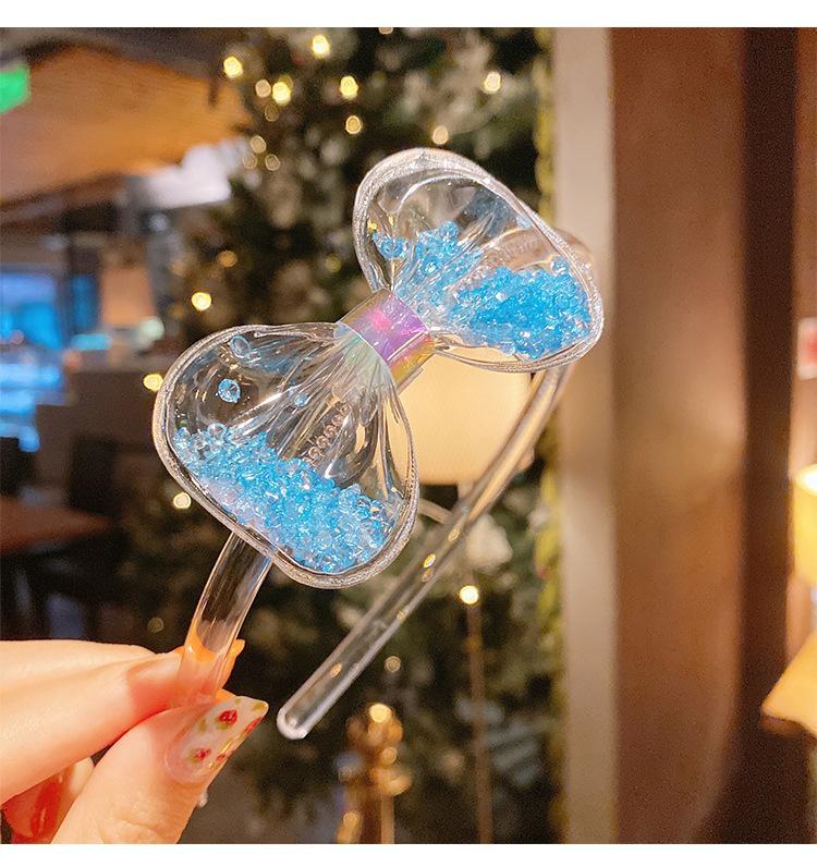 Children's headband girl's transparent quicksand bow