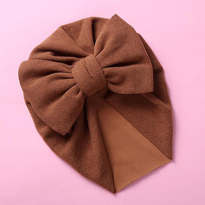 Children's Double Bow Cashmere Hat