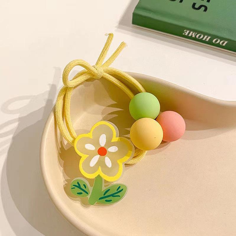 Cartoon Color Graffiti Hair Ring High Elastic Head Rope