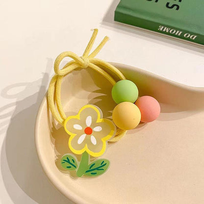 Cartoon Color Graffiti Hair Ring High Elastic Head Rope