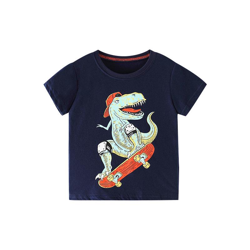 Boys' cotton short sleeve printed top T-shirt