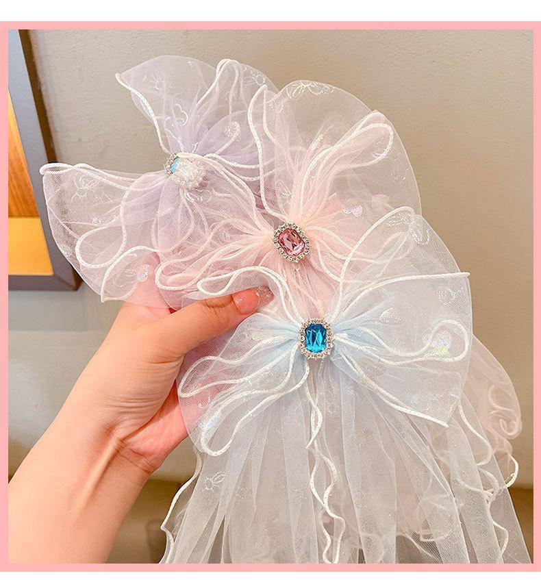 Children's Large Mesh Bow Hairpin