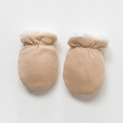 Baby Plush Gloves Baby Anti-scratch Autumn Warm Gloves