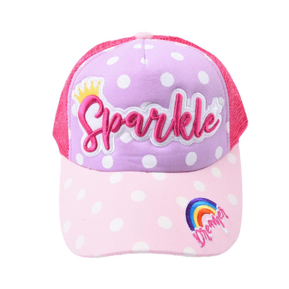 Children's Embroidered Letter Baseball Cap Sunshade Net Hat