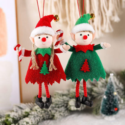 Christmas Ornaments Cute Elf Doll Christmas Tree Decoration