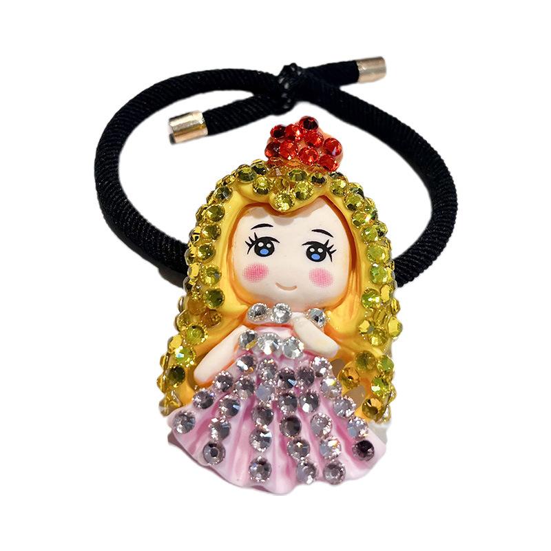 Children's Cute Cartoon Hair Circle Bangle Hair Rope