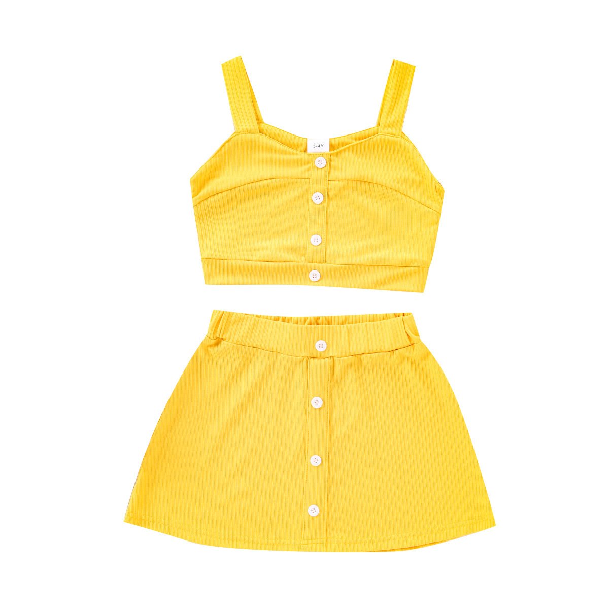 Suspender sleeveless vest blouse jacket skirt two pieces
