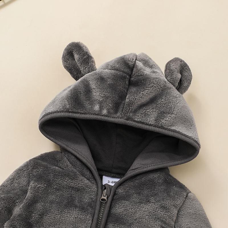 Children's Wear Hooded Zippered Shirt Pants Two-Piece Set