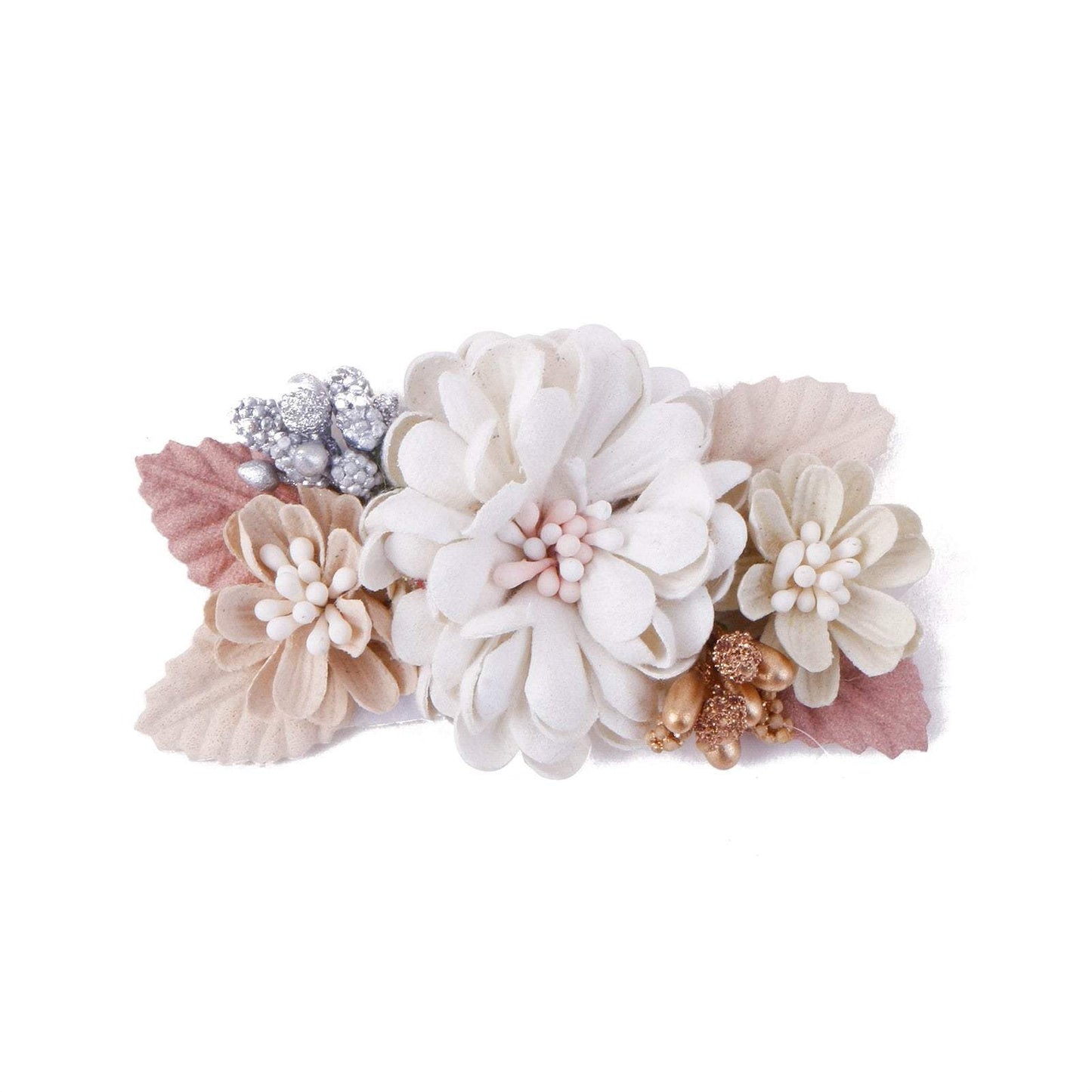 Pink Simulation Headflower Hair Accessories