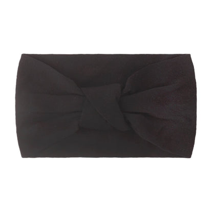 Children's Headwear Baby Solid Nylon Brimmed Hair Band Baby