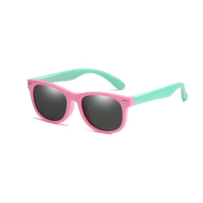 Polarized Kids Sunglasses TR90 Silicone Gel Frame