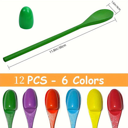 Egg Spoon Race Game Sets Wooden Egg Balance Game Relay