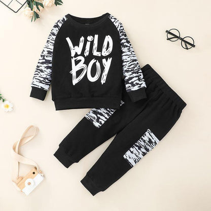 Autumn Children's Clothing Sleeve Sweater Suit