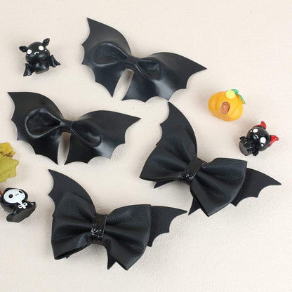 Black Bat Bow Children's Hairpin Halloween Funny Dress Up