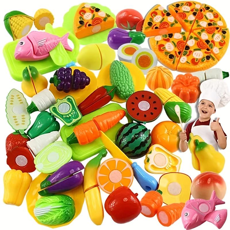 Fun Cutting Food, Fruit And Vegetable Toys, Pretending Food Toy Set, Suitable For Children, Girls, And Boys, Early Basic Skills Development 24 Pieces