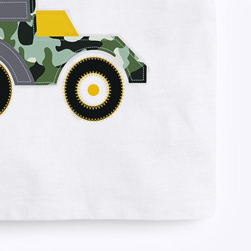 Boys' T-shirt Camouflage Contrast Short Sleeve Children's T-shirt