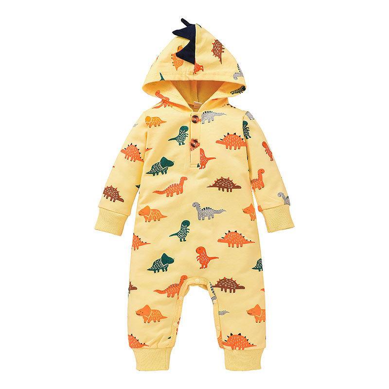 Baby Cartoon Hooded Jumpsuit