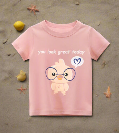 Short sleeved T-shirt cute girl's top