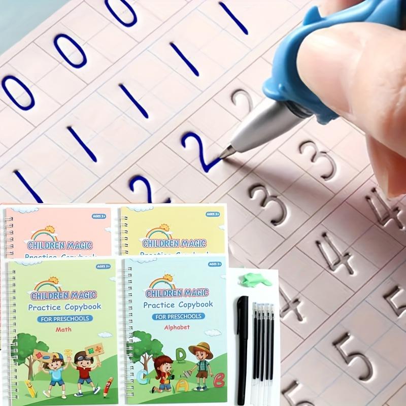 4 Books+1 Pen+5 Refills +1 Pen Holder Children's Copybook