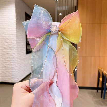 Children's Bow Ribbon Hairpin Little Girl Hair Accessories
