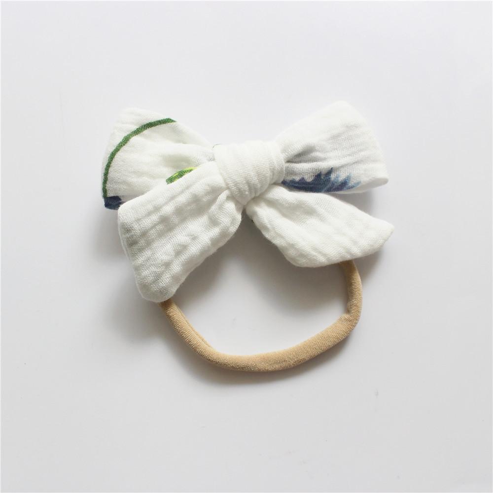 Baby Cotton Gauze Bow Hair Band Children's Hair Accessories