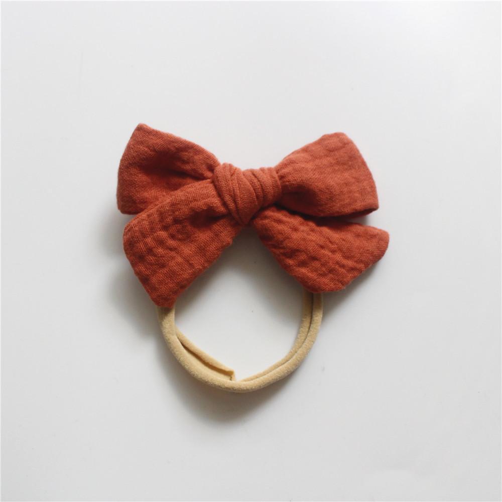 Baby Cotton Gauze Bow Hair Band Children's Hair Accessories