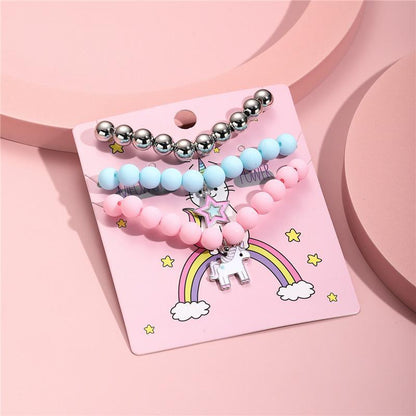 Children's Candy-colored Beaded Bracelet