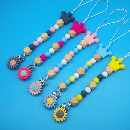 Baby Silicone Pacifier Clip Toy Anti-falling Chain