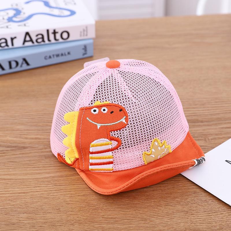 Children's Outdoor Cute Dinosaur Print Mesh Cap