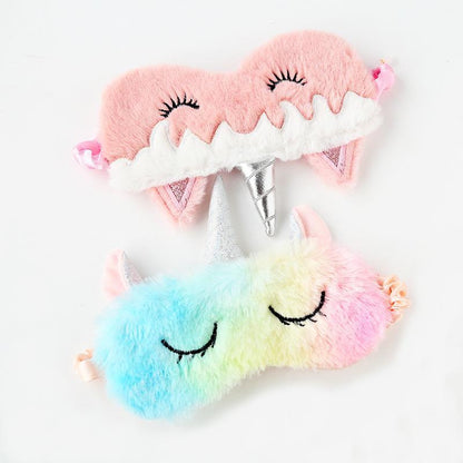 Unicorn Eye Patch Colorful Plush Eyeshade