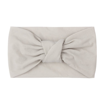 Children's Headwear Baby Solid Nylon Brimmed Hair Band Baby