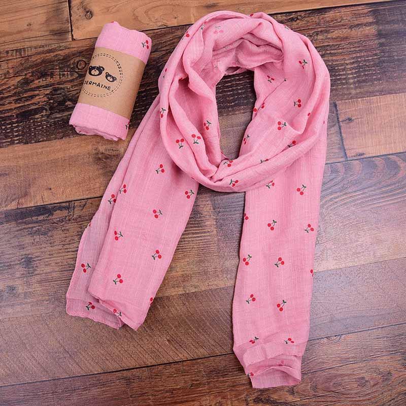 Children's Cotton and Linen Thin Warm Silk Scarf