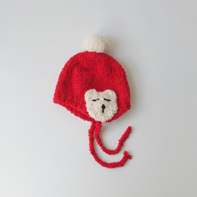 Baby's Hand-Knitted Ear Hood Hood