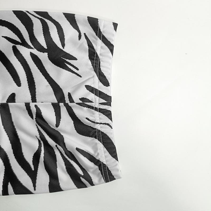 Girls Casual Zebra Long Sleeve Loose Suit