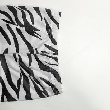 Girls Casual Zebra Long Sleeve Loose Suit