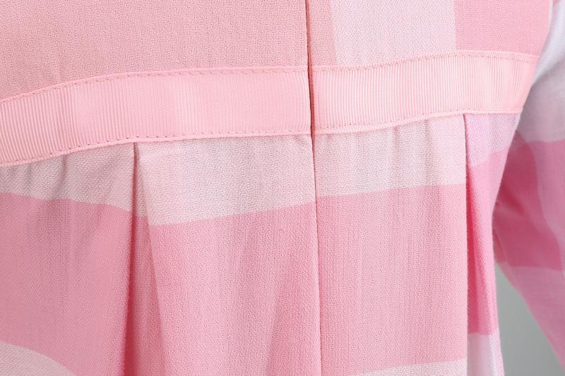 Children's Lapel Bow Long Sleeve Princess Dress