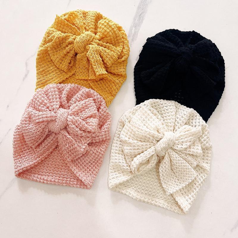 Children's Knitted Oversized Bow Baby Hat