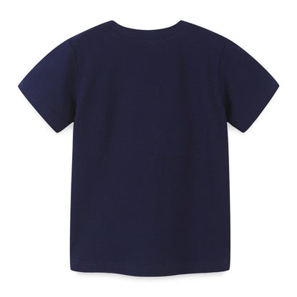 Versatile T-shirt cartoon round neck baby bottom shirt