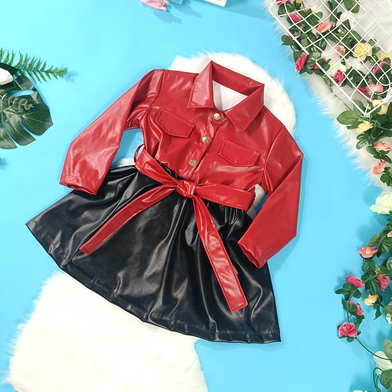 Girls' Kids Faux Leather Dress