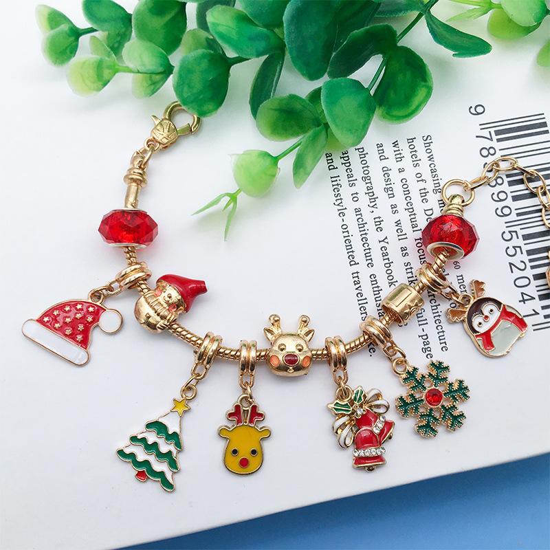 Christmas Children's Bracelet Set Handmade DIY Large Hole