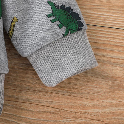 Children's Spring and Autumn Long Sleeve Hat Wear Pants Set