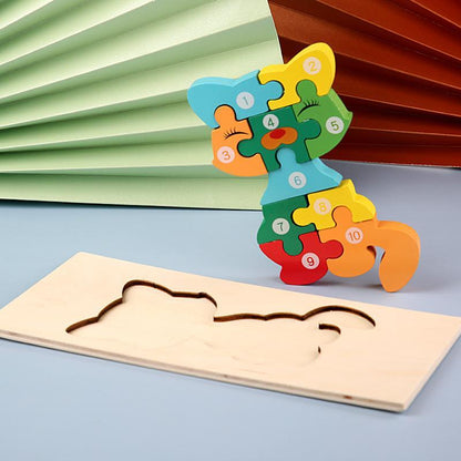 Children's Wooden 3D Puzzle Puzzle Toy