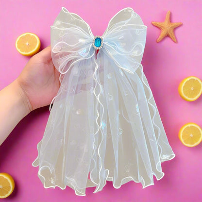 Children's Large Mesh Bow Hairpin
