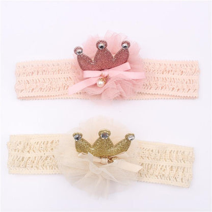 Baby's Crown Flower Headdress Headband