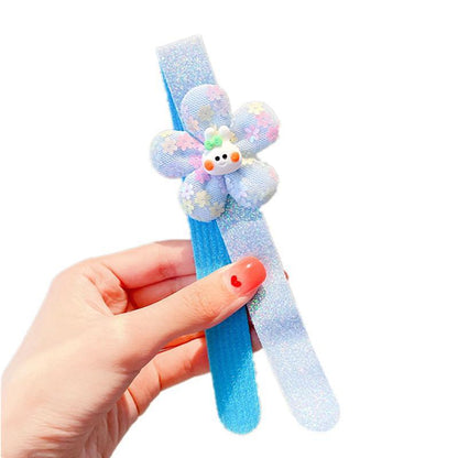 Children's Hair Belt Girl's Velcro Crush Hair Hoop