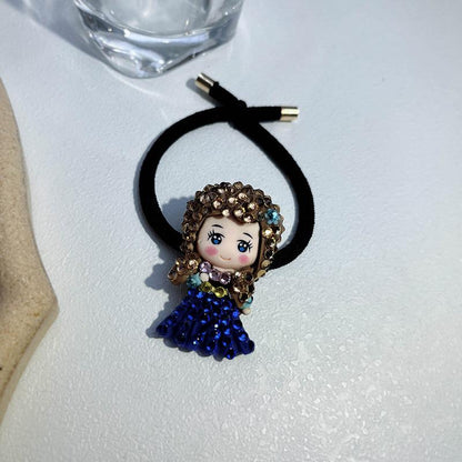 Children's Cute Cartoon Hair Circle Bangle Hair Rope