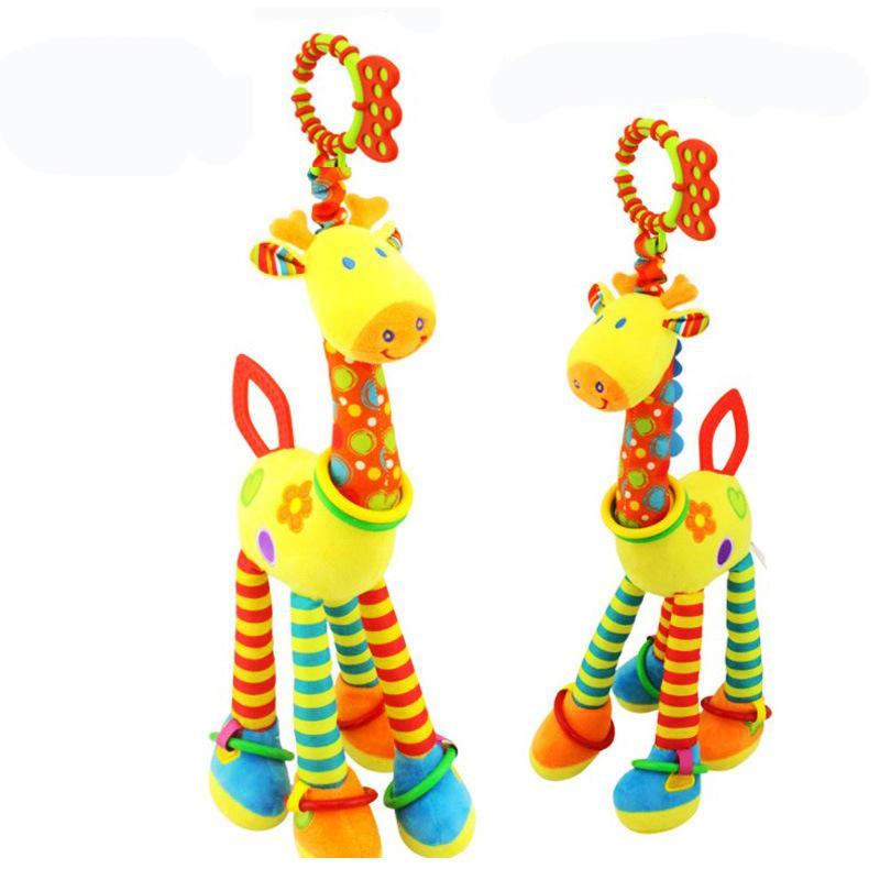 Baby Bed Hanging Giraffe Plush Multifunctional Toy