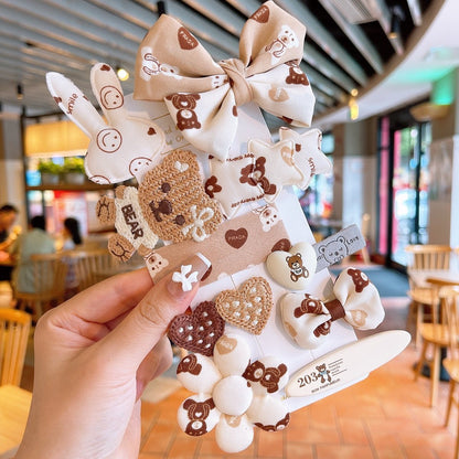 Children's Fabric Bow Hairpin